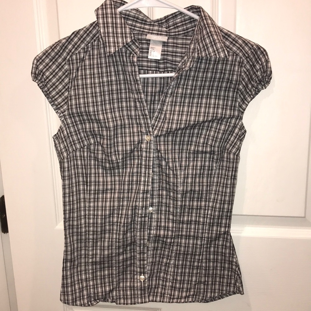 Black/gray/ white blouses